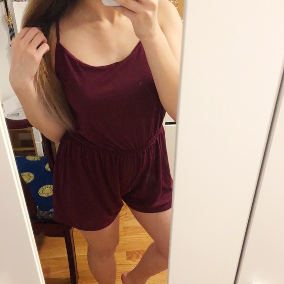 H&M Maroon Romper - Picture 5 of 8